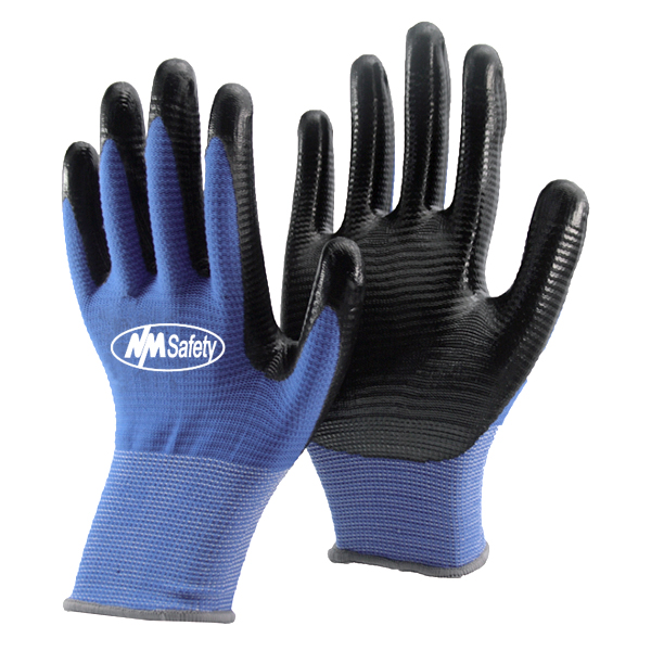 JORESTECH Palm Dipped Nitrile Coated Knit Work Gloves PPE Hand Protection