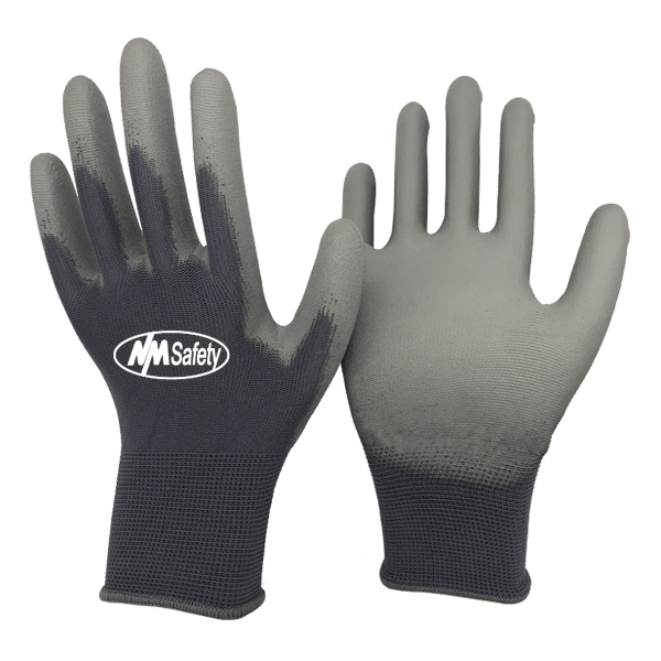 grey-nylon-pu-coated-glove