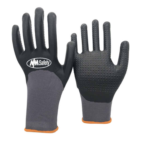 Size 2XL (11) Nitrile Coated Nylon/Nitrile Work Gloves, Men's