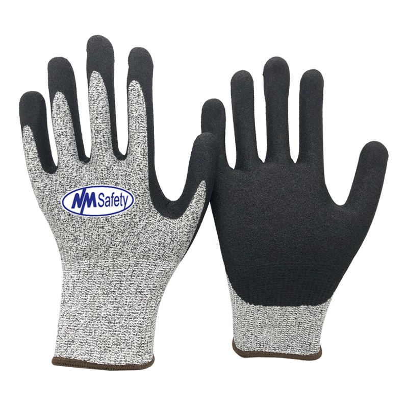 Grey-Cut-A3-&-C-Sandy-Nitrile-Coated-Glove