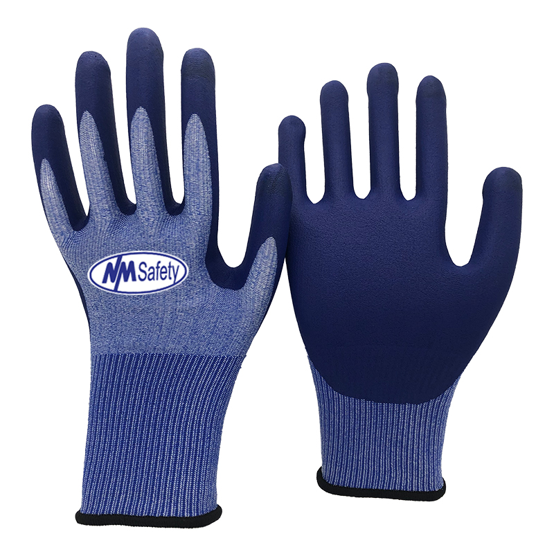 12- Thin Lightweight Nitrile Micro Foam Palm Grip Coated Protective Work  Gloves