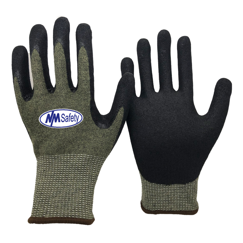 ANSI cut A9 nitrile-coated-max-cut-resistant-glove