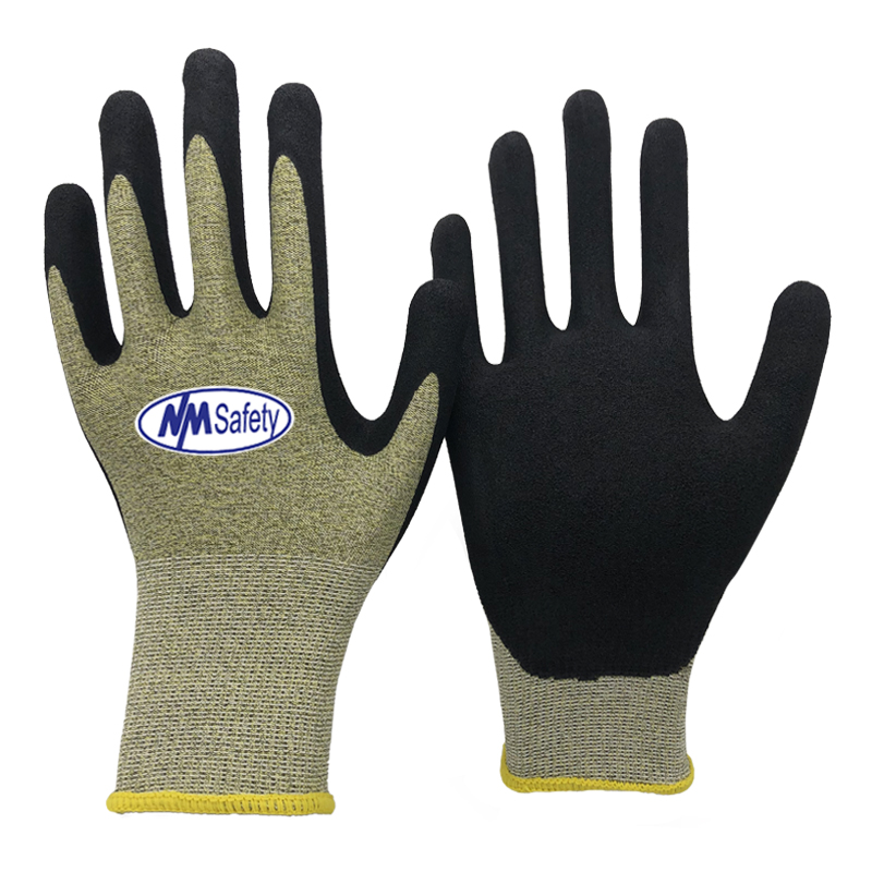 ESD-Cut-Resistant-Antistatic-sandy-nitrile-coated-Glove