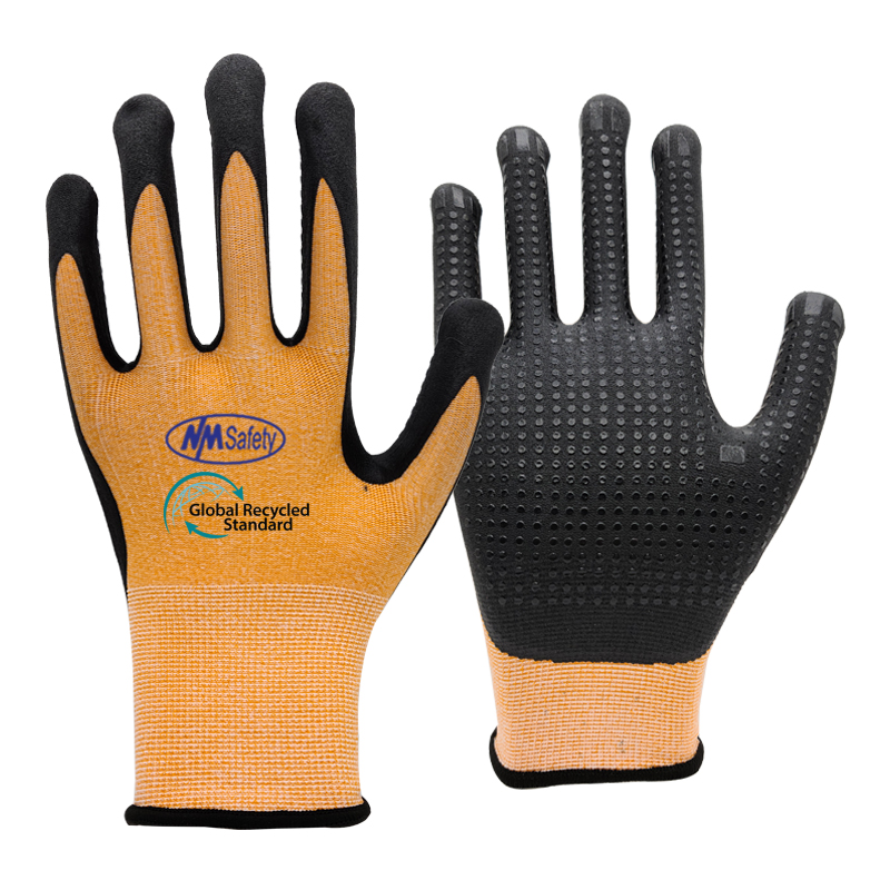 toolant Work Gloves, Crinkle Latex Rubber Gloves for Construction, Gardening, Warehouse