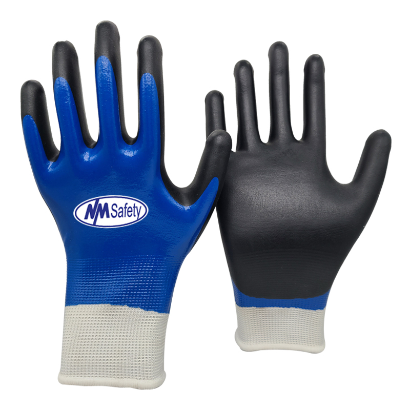 Micro-foam-nitrile-double-coated-glove