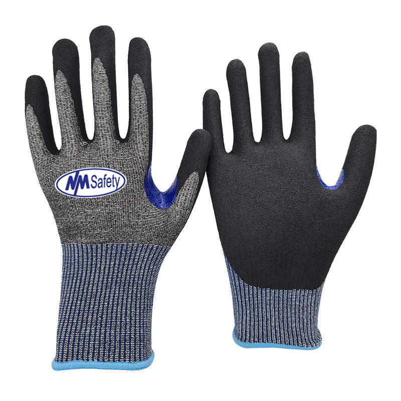 Cut-A4-D-Sandy-Nitrile-Coated-Gloves[DY1350F-H4]