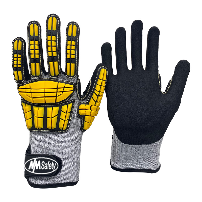 Impact Resistant & Cut Resistant Gloves Yellow/Black [DY1350AC-H02]