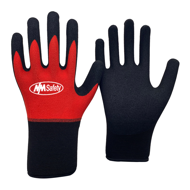 Manufacturer Supplier 18 Gauge Super Thin Sandy Nitrile Palm Coated Gloves NY1850S Nano Metre Industrial Limited