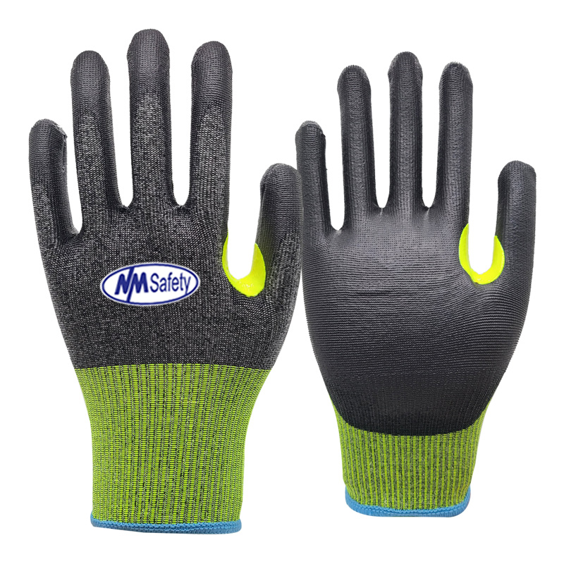 18-gauge-Cut-A5-&-E-PU-coated-gloves-yellow cuff